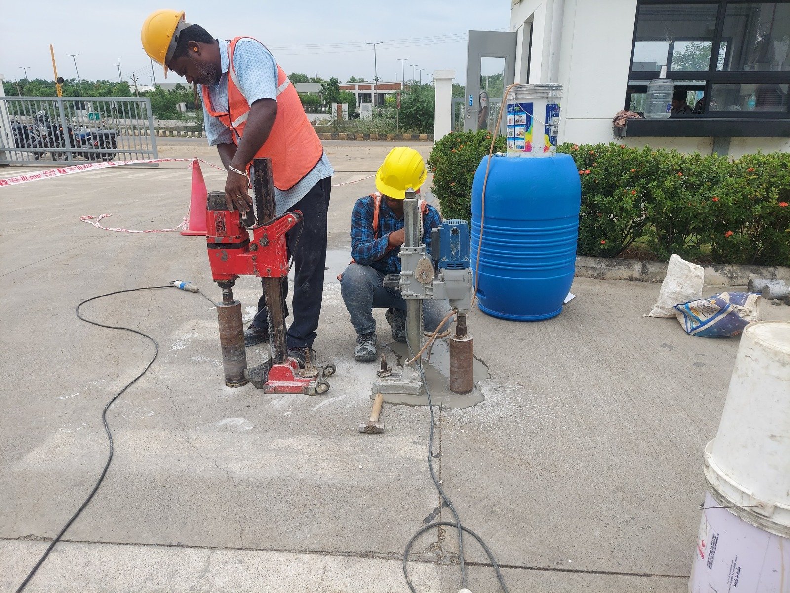 Concrete core drilling for industrial structural and service openings
